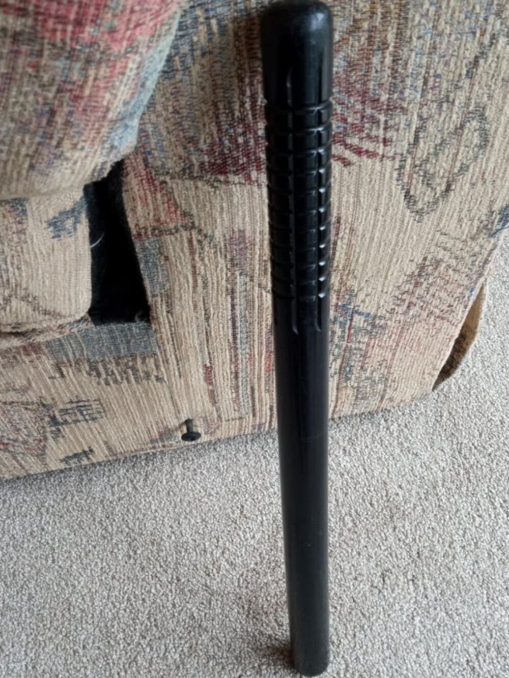 Vintage Authentic 1950s/60s Black Wood Chicago Police Baton Nightstick